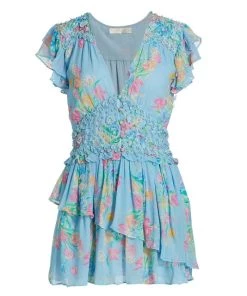 LoveShackFancy Marisela Floral Minidress