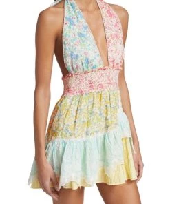 LoveShackFancy Cambria Halter Minidress -LoveShackFancy And Billionaire Boys Club Sales unnamed file 575