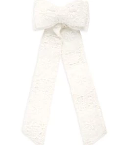 LoveShackFancy Lorna Eyelet Bow Barrette