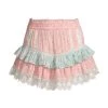 LoveShackFancy Tanisha Lace-Trim Ruffle Skirt