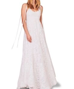 LoveShackFancy Shoshana Embroidered Gown -LoveShackFancy And Billionaire Boys Club Sales unnamed file 614