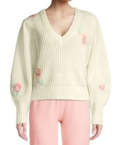 LoveShackFancy Ridge Floral Sweater -LoveShackFancy And Billionaire Boys Club Sales unnamed file 634