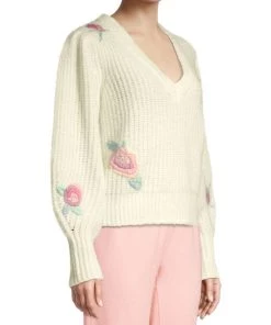 LoveShackFancy Ridge Floral Sweater -LoveShackFancy And Billionaire Boys Club Sales unnamed file 635