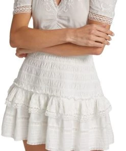 LoveShackFancy Rena Smocked Cotton Dress -LoveShackFancy And Billionaire Boys Club Sales unnamed file 650