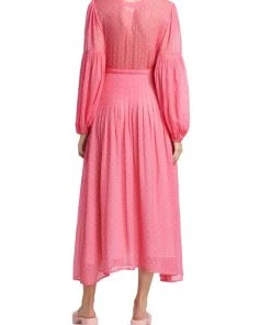 LoveShackFancy Bevelyn Polka Dot Wrap Dress -LoveShackFancy And Billionaire Boys Club Sales unnamed file 674