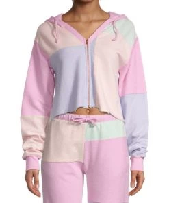 LoveShackFancy Alden Cropped Patchwork Hoodie -LoveShackFancy And Billionaire Boys Club Sales unnamed file 683