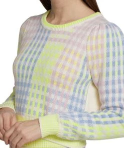 LoveShackFancy Dolana Check Crop Pullover Sweater -LoveShackFancy And Billionaire Boys Club Sales unnamed file 699