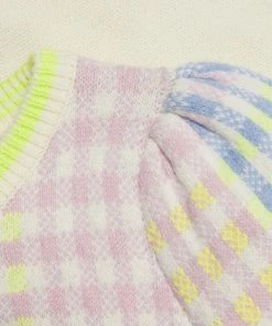 LoveShackFancy Dolana Check Crop Pullover Sweater -LoveShackFancy And Billionaire Boys Club Sales unnamed file 700