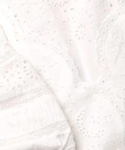 LoveShackFancy Valente Puff-Sleeve Eyelet Minidress -LoveShackFancy And Billionaire Boys Club Sales unnamed file 706