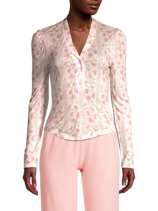 LoveShackFancy Toddy Henley Top 3 LoveShackFancy Toddy Henley Top - Image 3