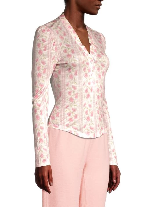 LoveShackFancy Toddy Henley Top 4 LoveShackFancy Toddy Henley Top - Image 4