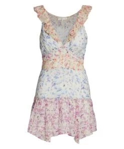 LoveShackFancy Seneca Silk Minidress