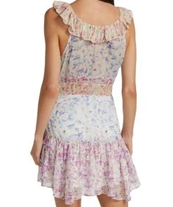 LoveShackFancy Seneca Silk Minidress -LoveShackFancy And Billionaire Boys Club Sales unnamed file 724