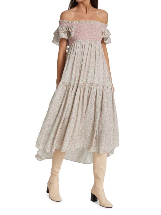 LoveShackFancy Burnley Midi Dress 2 LoveShackFancy Burnley Midi Dress - Image 2