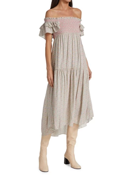 LoveShackFancy Burnley Midi Dress 4 LoveShackFancy Burnley Midi Dress - Image 4