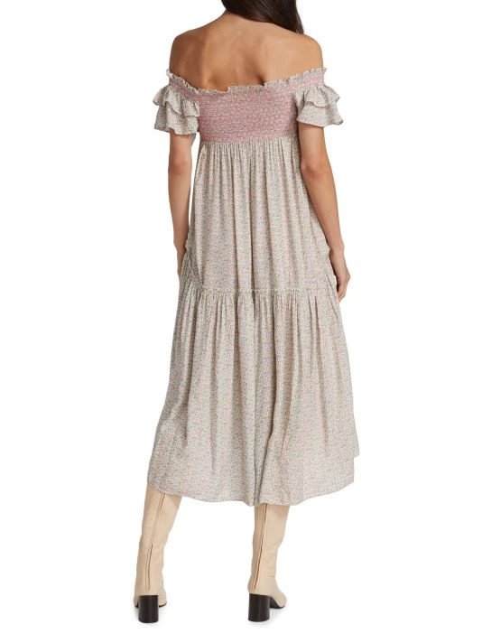 LoveShackFancy Burnley Midi Dress 5 LoveShackFancy Burnley Midi Dress - Image 5