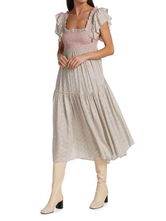 LoveShackFancy Burnley Midi Dress 6 LoveShackFancy Burnley Midi Dress - Image 6