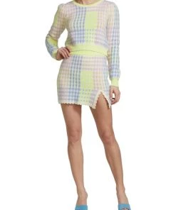 LoveShackFancy Pawley Check Mini Skirt -LoveShackFancy And Billionaire Boys Club Sales unnamed file 748