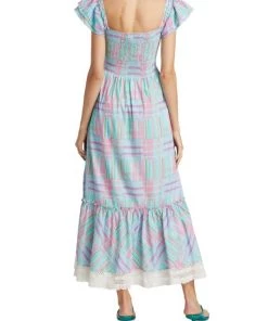 LoveShackFancy Emeka Plaid Cut-Out Maxi Dress 11 LoveShackFancy Emeka Plaid Cut-Out Maxi Dress -LoveShackFancy And Billionaire Boys Club Sales unnamed file 75