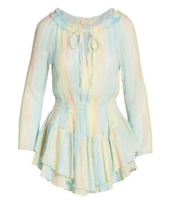 LoveShackFancy Banou Ruffle Minidress