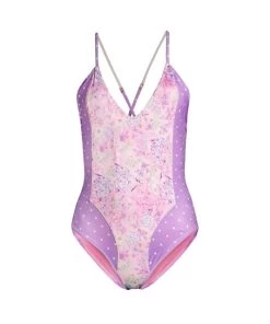 LoveShackFancy Shailee One-Piece Swimsuit Purple Pansy Multi -LoveShackFancy And Billionaire Boys Club Sales unnamed file 764