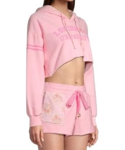 LoveShackFancy Mercury Cropped Hoodie -LoveShackFancy And Billionaire Boys Club Sales unnamed file 774