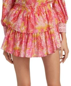 LoveShackFancy Ruffle Mini Skirt -LoveShackFancy And Billionaire Boys Club Sales unnamed file 779