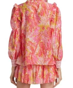 LoveShackFancy Ronalda Lace-Trimmed Blouse -LoveShackFancy And Billionaire Boys Club Sales unnamed file 788