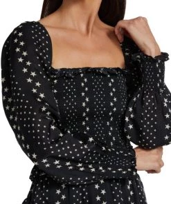 LoveShackFancy Russell Smocked Peasant Top 12 LoveShackFancy Russell Smocked Peasant Top -LoveShackFancy And Billionaire Boys Club Sales unnamed file 802