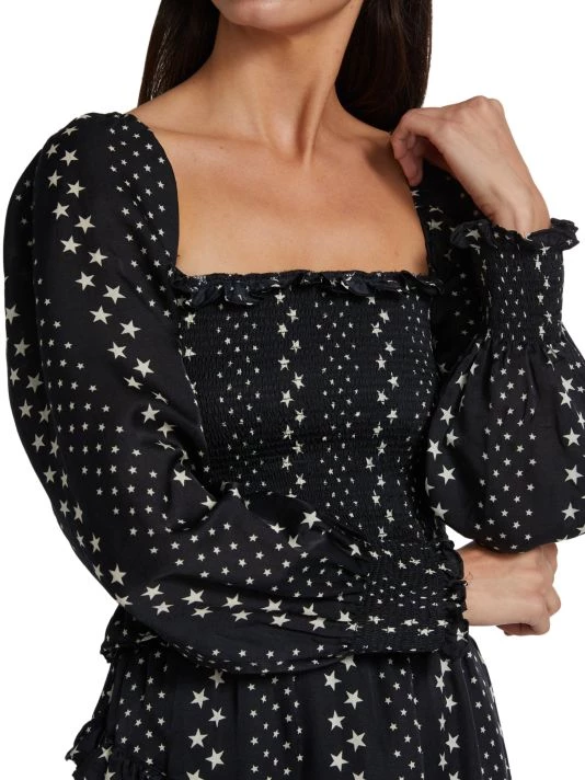 LoveShackFancy Russell Smocked Peasant Top 6 LoveShackFancy Russell Smocked Peasant Top - Image 6