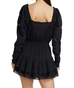 LoveShackFancy Sanaya Lace-Trim Cotton Dress -LoveShackFancy And Billionaire Boys Club Sales unnamed file 82