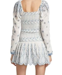 LoveShackFancy Jayce Embroidered Mini Dress -LoveShackFancy And Billionaire Boys Club Sales unnamed file 820