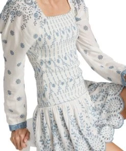 LoveShackFancy Jayce Embroidered Mini Dress -LoveShackFancy And Billionaire Boys Club Sales unnamed file 821