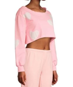 LoveShackFancy Angelou Cropped Heart Patch Top -LoveShackFancy And Billionaire Boys Club Sales unnamed file 836