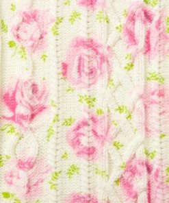 LoveShackFancy Easton Cropped Floral Print Sweater -LoveShackFancy And Billionaire Boys Club Sales unnamed file 855