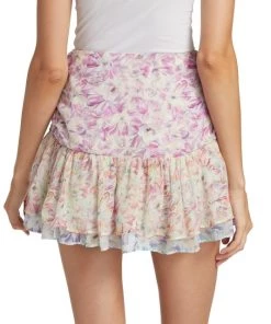 LoveShackFancy Rhodes Floral Mini-Skirt -LoveShackFancy And Billionaire Boys Club Sales unnamed file 866