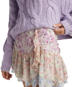 LoveShackFancy Rhodes Floral Mini-Skirt -LoveShackFancy And Billionaire Boys Club Sales unnamed file 867