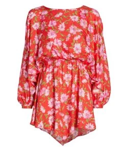 LoveShackFancy Anila Floral Mini-Dress
