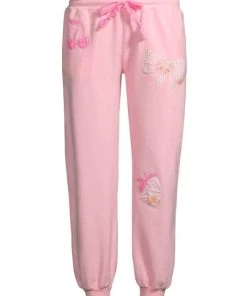 LoveShackFancy Barrett Patchy Sweatpants