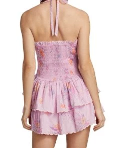 LoveShackFancy Aqua Halter Dress -LoveShackFancy And Billionaire Boys Club Sales unnamed file 894