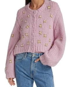 LoveShackFancy Emilie Embroidered Cardigan -LoveShackFancy And Billionaire Boys Club Sales unnamed file 906