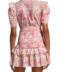 LoveShackFancy Rena Floral Ruffle Dress -LoveShackFancy And Billionaire Boys Club Sales unnamed file 921