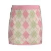 LoveShackFancy Marseille Argyle Mini Skirt