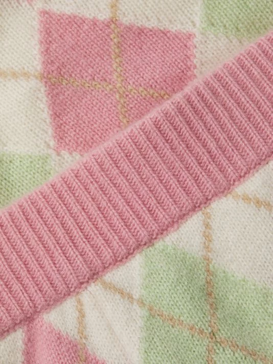 LoveShackFancy Marseille Argyle Mini Skirt 6 LoveShackFancy Marseille Argyle Mini Skirt - Image 6