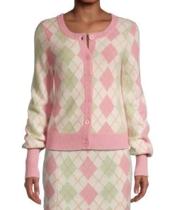 LoveShackFancy Ginnie Argyle Cardigan -LoveShackFancy And Billionaire Boys Club Sales unnamed file 932