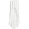 LoveShackFancy Bridal Halsey Embroidered High-Low Skirt