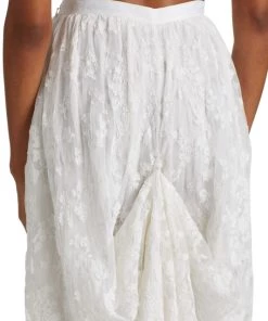 LoveShackFancy Bridal Halsey Embroidered High-Low Skirt -LoveShackFancy And Billionaire Boys Club Sales unnamed file 941