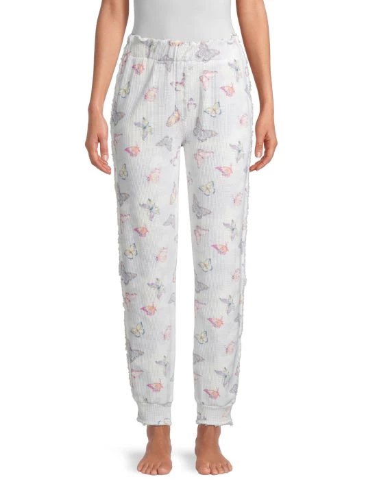 LoveShackFancy Clea Butterfly-Print Joggers 3 LoveShackFancy Clea Butterfly-Print Joggers - Image 3