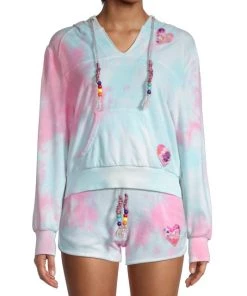 LoveShackFancy Kirby Tie-Dye Hoodie Wave Top -LoveShackFancy And Billionaire Boys Club Sales unnamed file 993