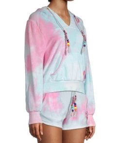 LoveShackFancy Kirby Tie-Dye Hoodie Wave Top -LoveShackFancy And Billionaire Boys Club Sales unnamed file 994